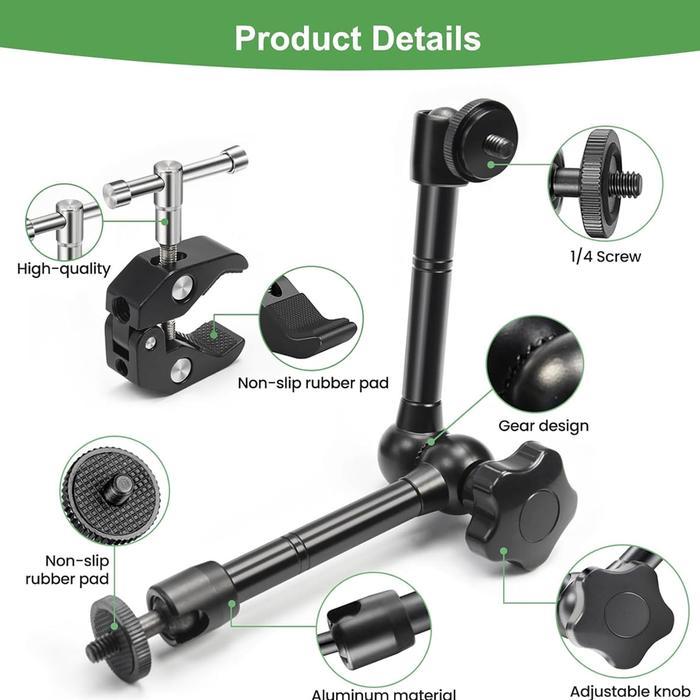 MAGIC CLAMP / MAGIC ARM 11 INCH INCLUD SUPER C-CLAMP