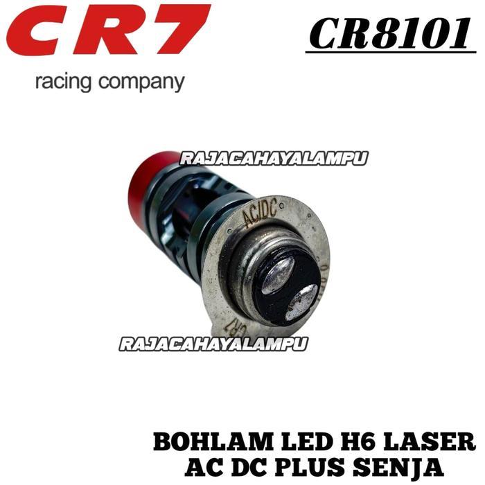 Diskon Lampu Led Laser H6 Arus Ac Dc Cr-8101 Cr7 Bohlam Led Laser Plus Senja Hi Low Universal Motor