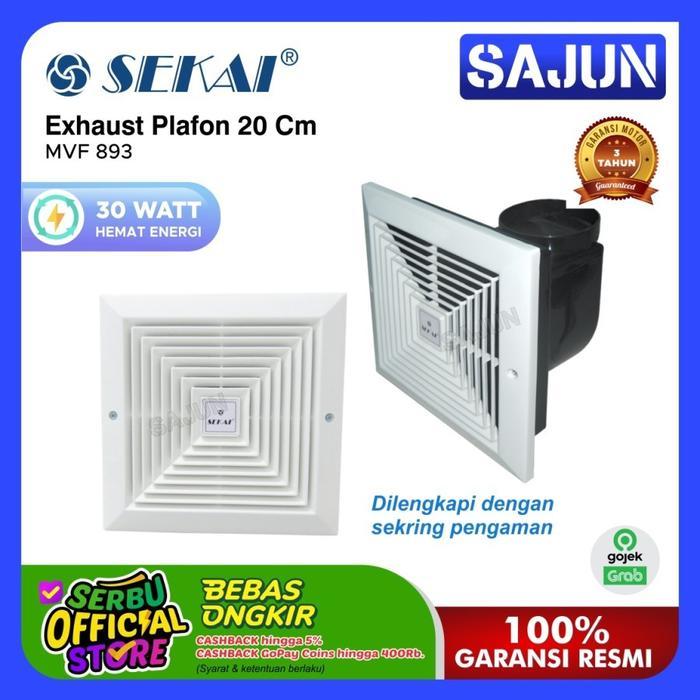 Sekai Exhaust Fan 20 Cm Mvf893 Exhaust Plafon Mvf-893
