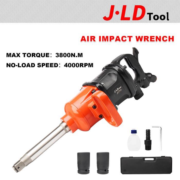 JLD impact angin besar 1inch Air impact wrench J70 Mesin Pembuka Baut Angin 4400NM Alat Buka Baut Ro