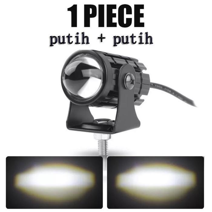Lampu Motor Super Terang Led Lampu Sorot Laser/Mini D2 Laser Gun/Lampu Tembak Sorot Foglamp Tambahan