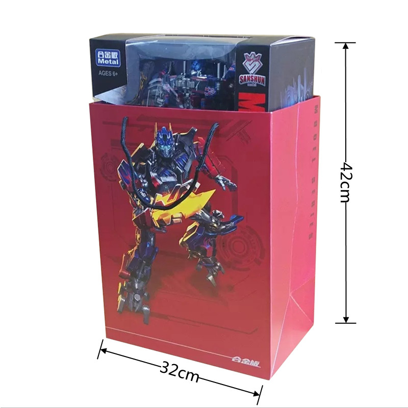 30CM Transformation Optimus Prime Bumblebee Megatron Black Gold Robot Toy Alloy Star Commander Truck