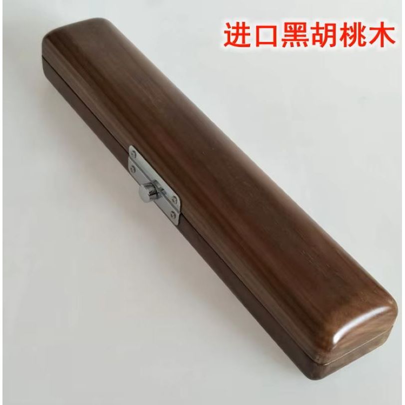 Wood Flute Head Joint Case Wooden Storage Box Flute Mouthpiece Accessories