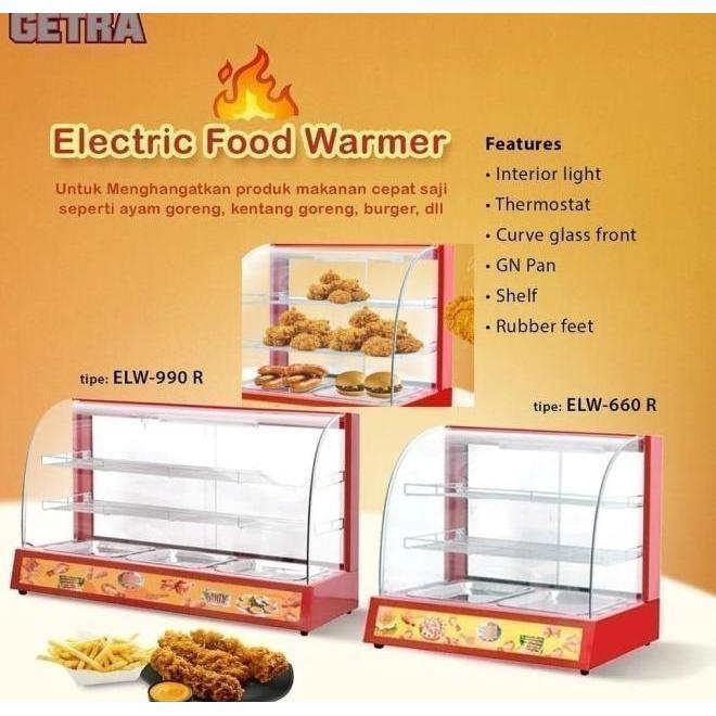 terbaru Food Display Warmer Getra Elw-660r Showcase Warmer Garansi Resmi