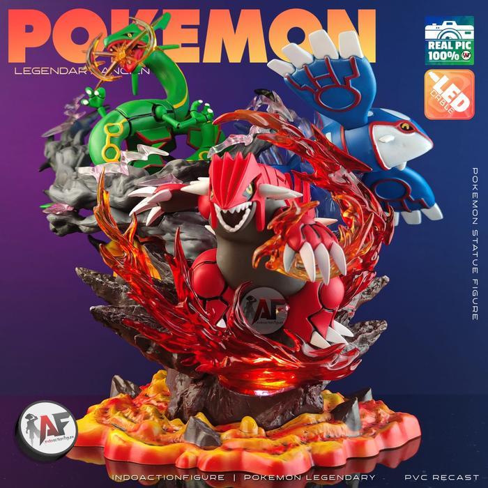 STATUE ACTION FIGURE POKEMON LEGENDARY BIRD, LEGENDARY ANCIENT, LEGENDARY BEAST, LEGENDARY 4 GODS
