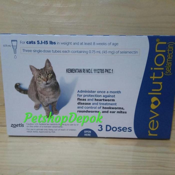 Revolution Cat Revolution Kucing Blue Obat Kutu Kucing Tetes Per Tube Diskon Sell