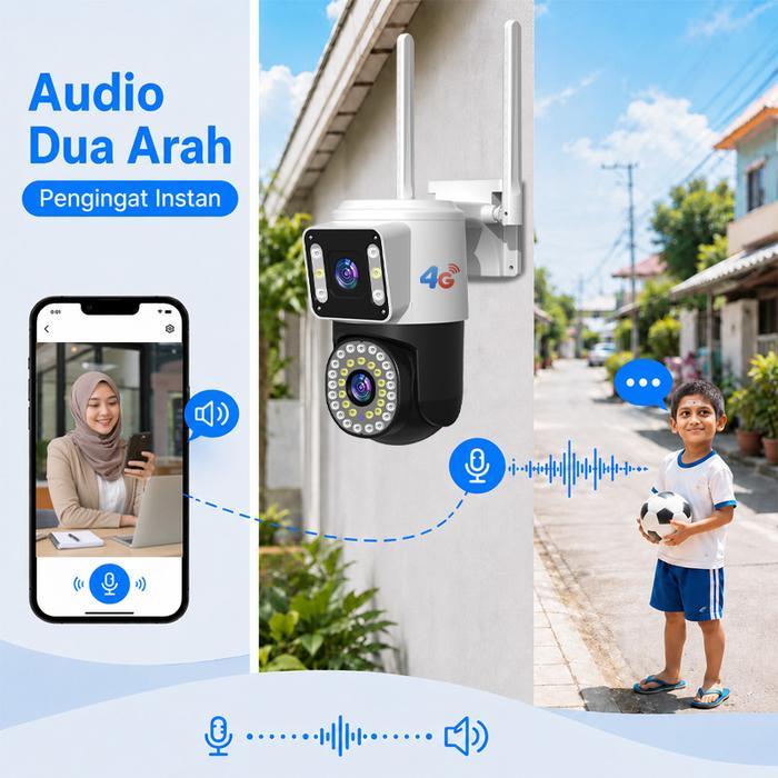 [4G Sim Cctv] V380 Cctv Kamera V2-4G Tahan Air Outdoor Cctv Pakai Simcard 4G Kamera Pengawas Hd
