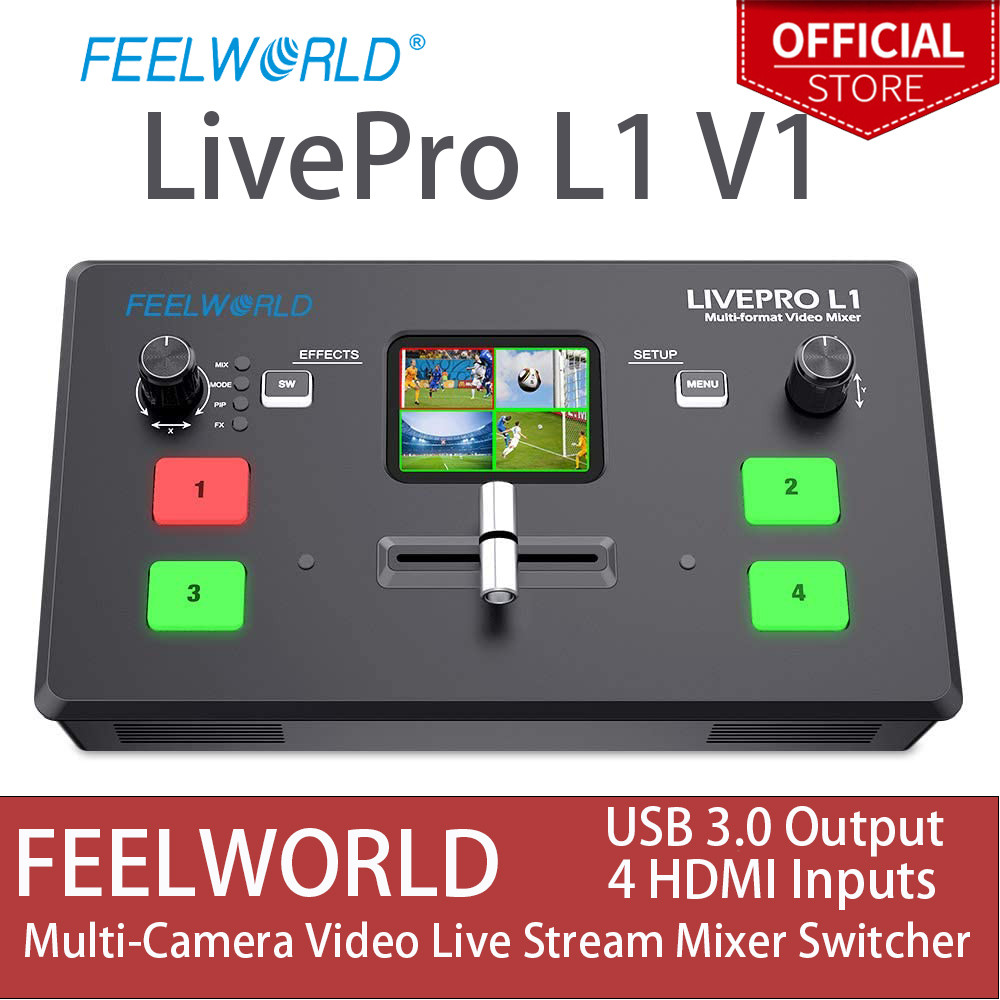Feelworld LivePro L1 V1 L1V1 Multi-Camera Video Live Stream Mixer