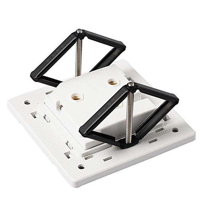 SALE GTT 2Pcs Kotak Perbaikan Sekrup Steker Tempel Switch Soket Tanpa Inbow