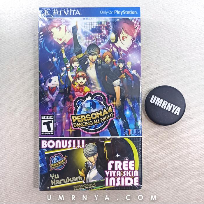 FULL SET PSVita Original PS Vita Persona 4 Dancing All Night Playstation Game