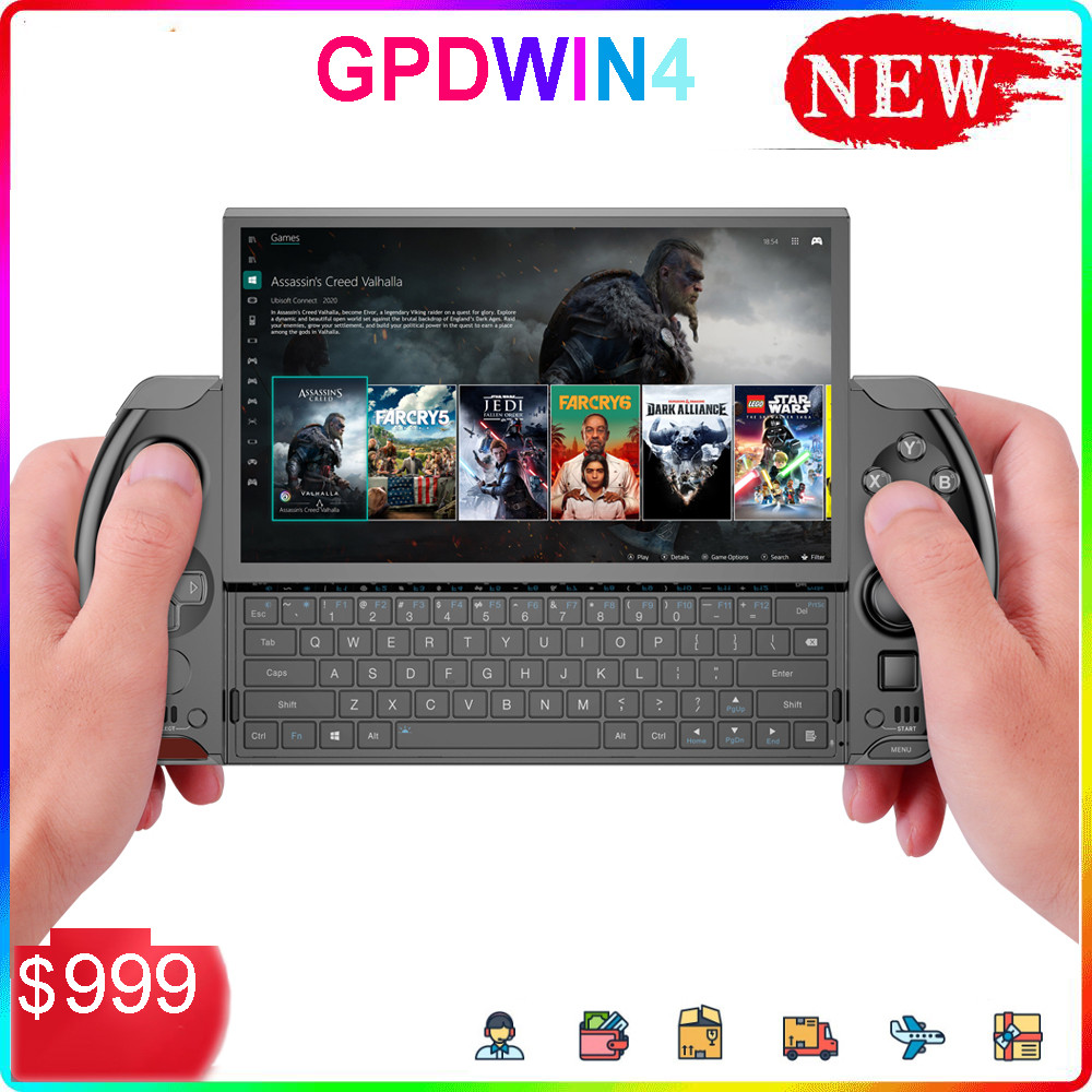 GPD WIN 4 Gaming Laptops Handheld Game Players 6.0 inch AMD 7 6800U
