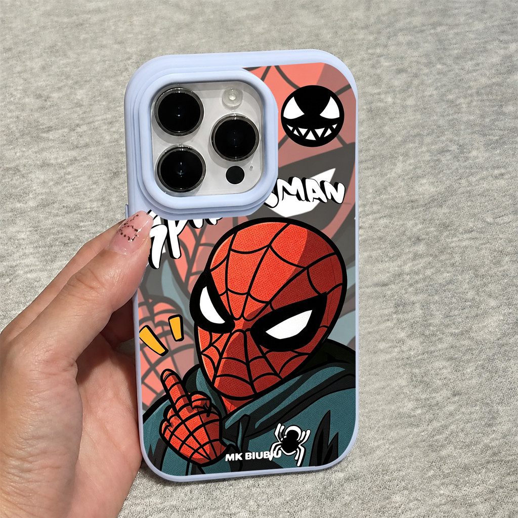 Spiderman Silikon Cair Case Redmi Poco C85 C71 Xiaomi 15T Pro 15 15C Redmi 15C 15A5 13C C65 13X Note