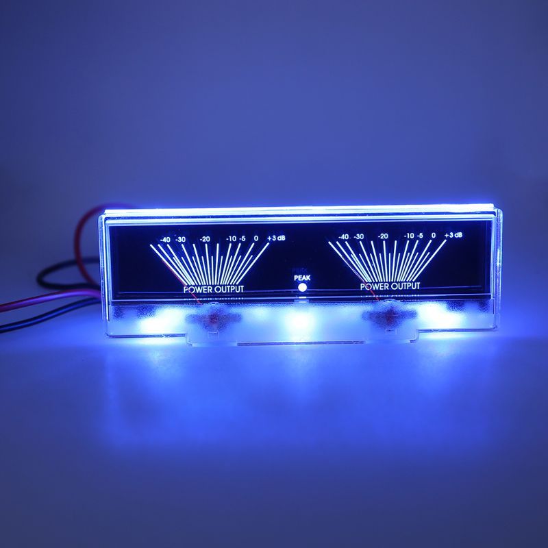 Sale VU Meter Audio Power Amplifier Panel Dual Analog Level DB Meter With Backlight