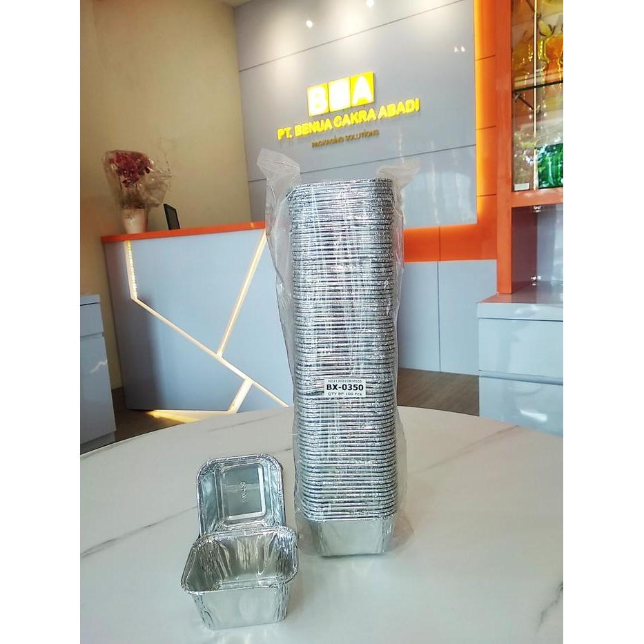 Aluminium Voil Tray Bx-0350 / Bx 0350 Isi 100 Pcs