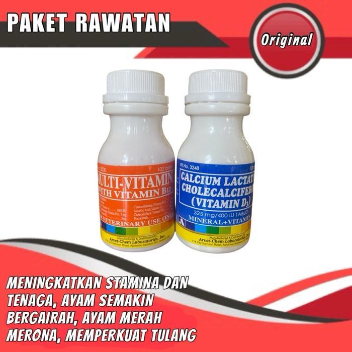 Flash Sale Paket Multivitamin Dan Calcium Lactate Original Isi 100 Original