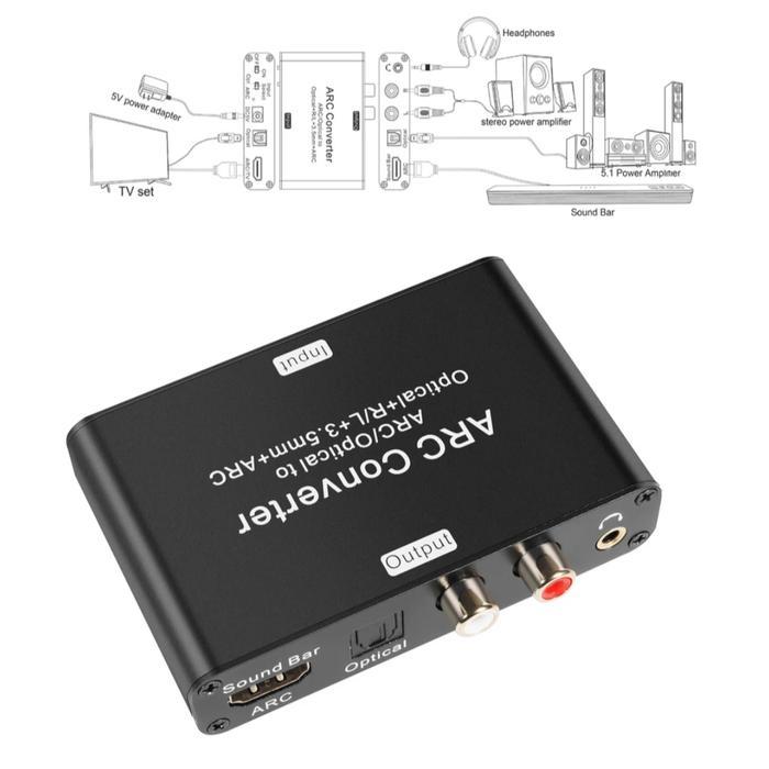 AVPRO AVQ095 HDMI ARC Audio Extractor to HDMI ARC Speaker / SPDIF Optical / RCA / 3.5mm