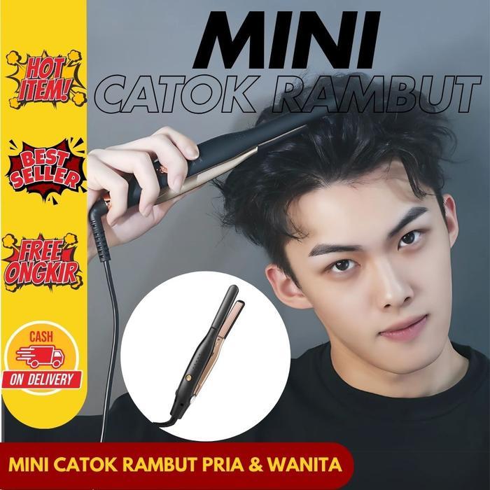 Mini Catok Rambut Pria Catokan Mini Rambut Catok Rambut Pria Hair Straightener