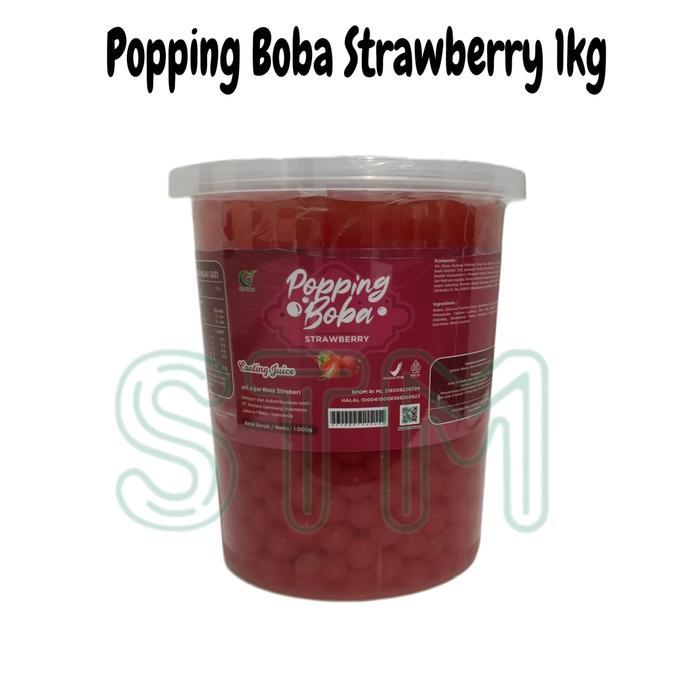 Promo Popping Bobba 1Kg /Poping Boba 1Kg/Coatingjuice Impor Taiwan Original