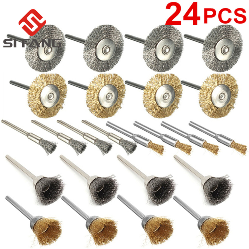 Stainless Steel Wire Wheel Brush dremel rotary tool for drill dremel Polishing Dremel Accessories