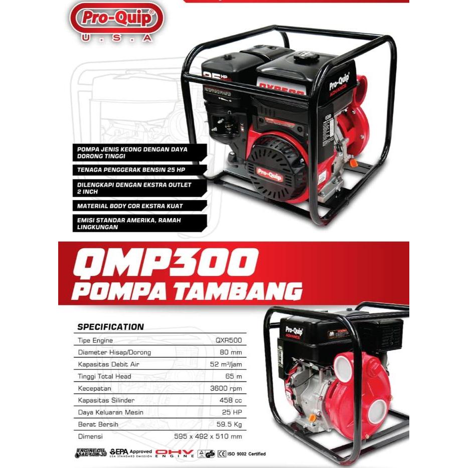 PROQUIP QMP300 Pompa Tambang 3 Inch / Heavy Duty Waterpump Alkon