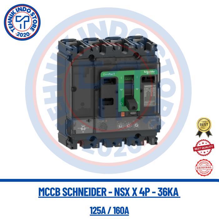 MCCB 125A / 160A 4PHASE NSX160F 36KA - MCCB NSX 4P
