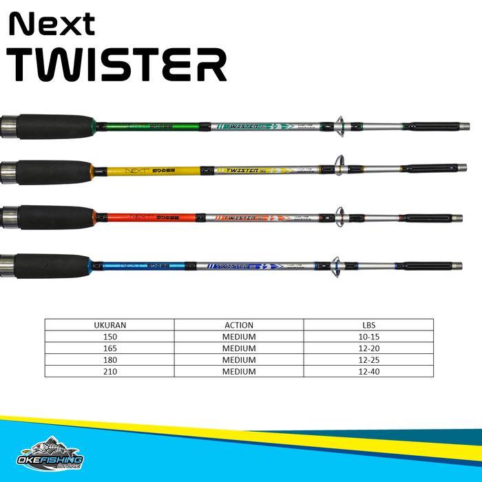 Dawai Pancing - Joran Pancing Next Twister Medium Fiber
