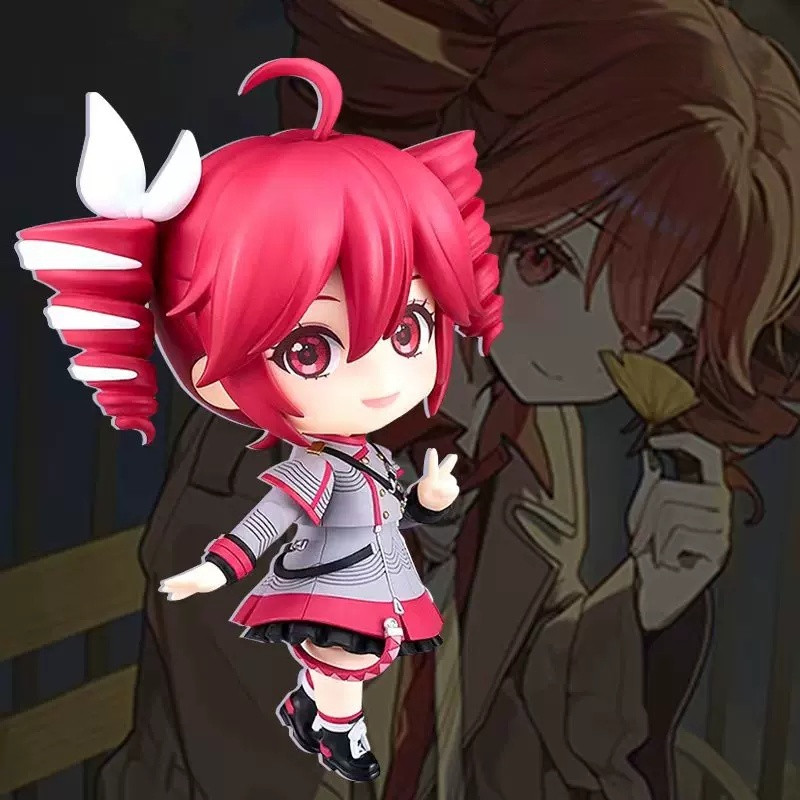Cute Q Version Kasane Teto Nendoroid 2344 Action Figures Interchangeable Face Model Toy Collectible