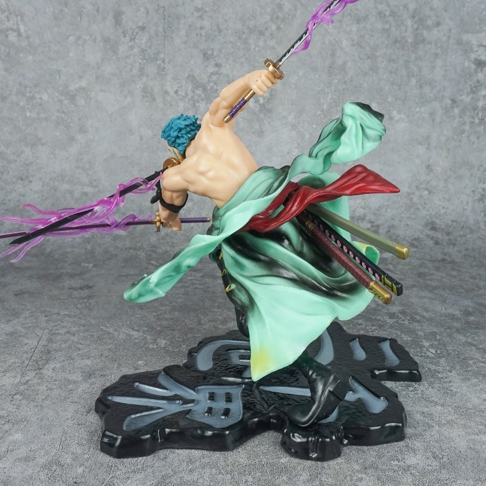 Hot Sale Luffy Figure Roronoa Zoro Three-Blade Sa-Maximum Manga Anime Statue PVC Action Collection