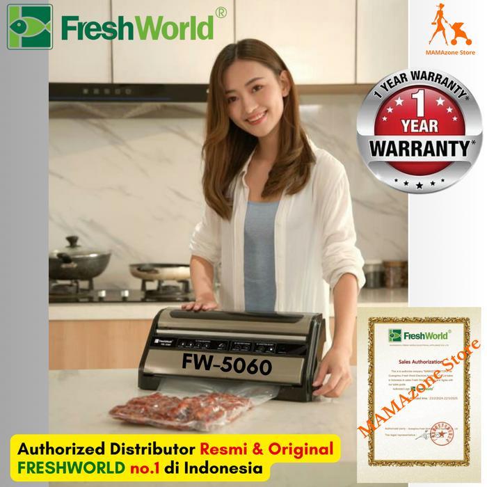 Breadshiiip- Freshworld Vacuum Sealer Fw5060 / Fw 5060 / Fw-5060, Moist/Dry Food, Single Seal &