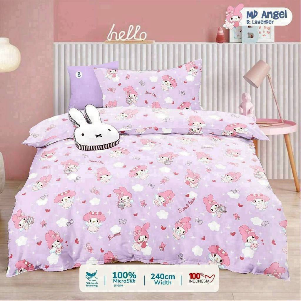 SPREI ASTERINA MICROSILK ANTIGESER MOTIF   MD ANGEL UNGU