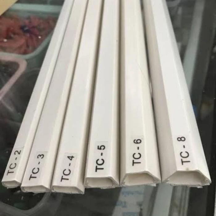 tc 6 / pelindung kabel / cable duct / ducting / cable protector putih [tahan lama]