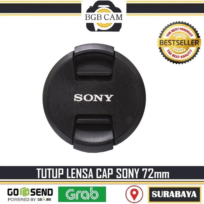 Lens cap Kamera Sony diiameter 72mm / Tutup Lensa 72 mm for Camera