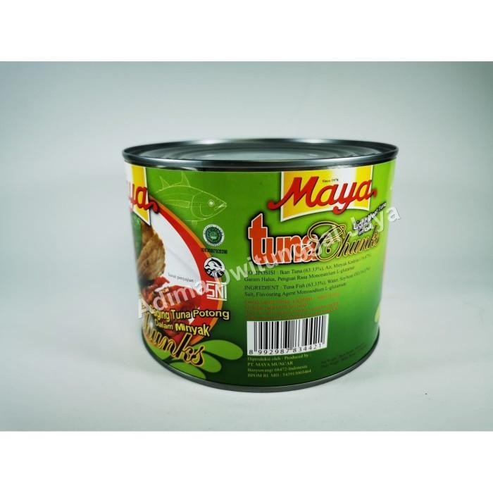 TUNA CHUNK IN OIL MAYA 1,8 KG / IKAN TUNA KALENG