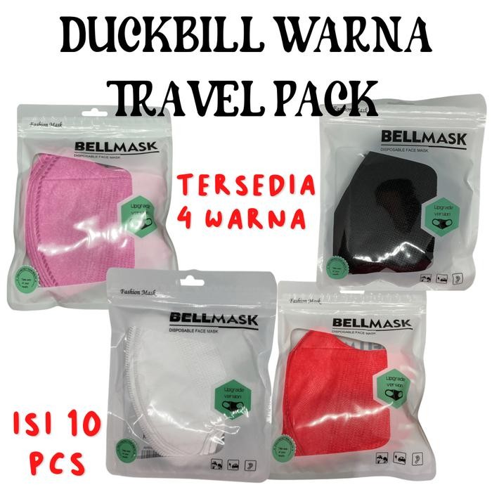 New MASKER DUCKBILL 10PCS 2 NA mirip SENSI ada GARIS