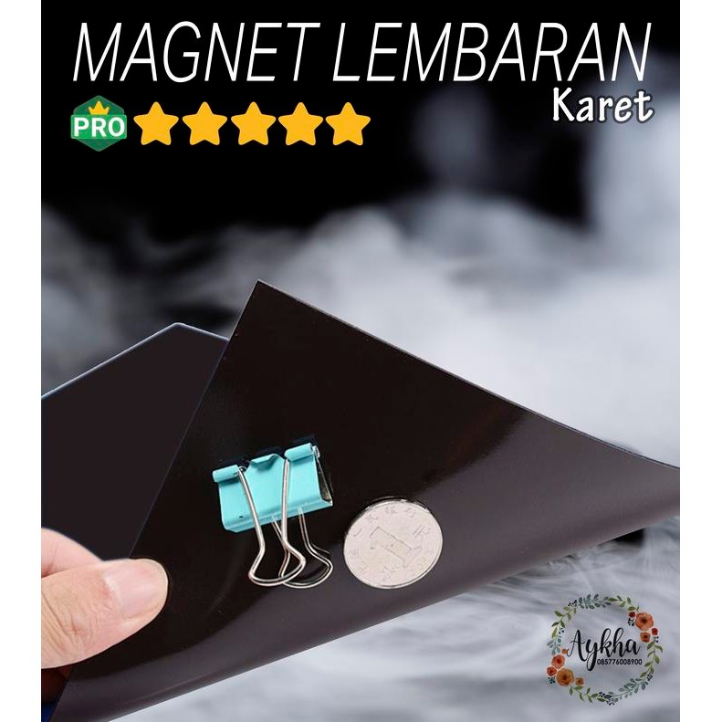 Magnet Lembaran Sheet Karet Rubber Strip Tebal 1Mm
