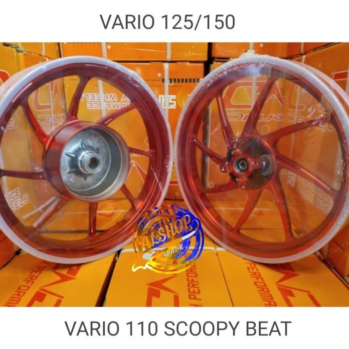 VELG RACING DELKEVIC HONDA VARIO 110 HONDA BEAT FI NEW SCOOPY FI Bearing Gold