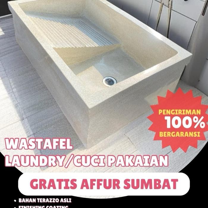 WASTAFEL CUCI BAJU PAKAIAN WASTAFEL LAUNDRY Bahan teraso free afur GIRIMAN BERGARANSI