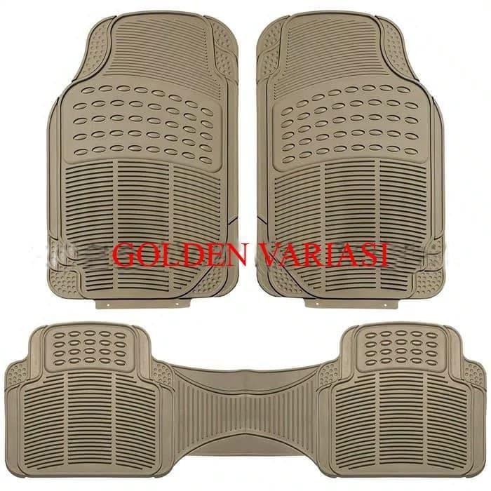 Karpet Karet Cream 3 Potong Mobil Ertiga 2011-2014