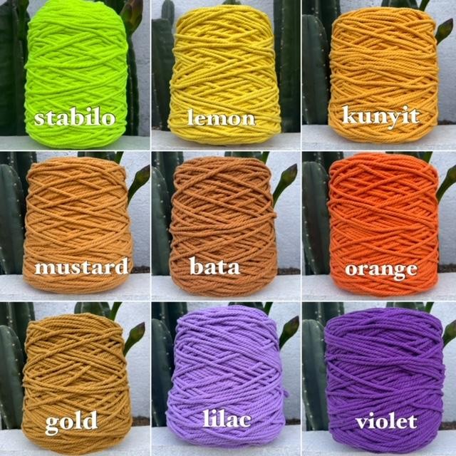 New tali katun Benang macrame 4mm 1kg
