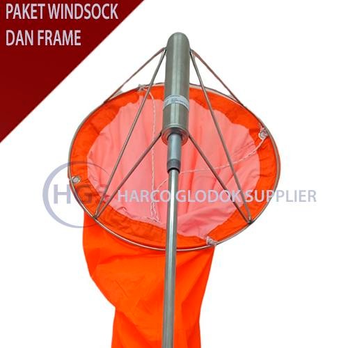 SALE Paket hemat windsock 30 cm - windsock orange - Frame windsock