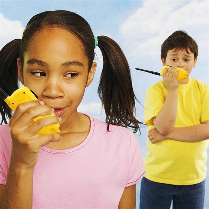 COD 2 Pcs HT Handy Walkie Talkie Mini Mainan Alat Komunikasi Interpersonal Anak Jarak Jauh 2 Orang