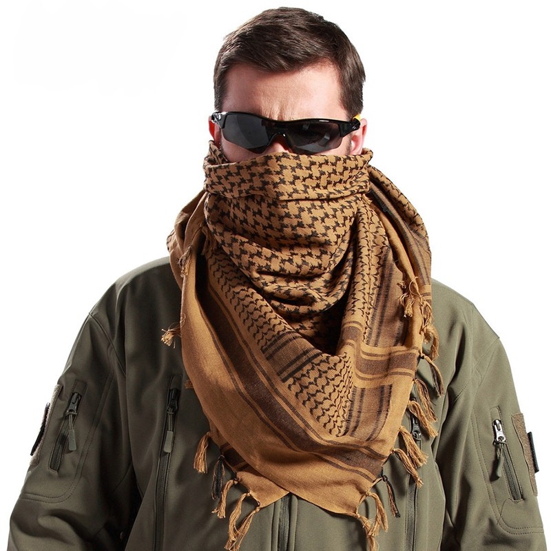 Tactical Desert Arab Scarf Keffiyeh Shemagh Windproof Army Military Shawl Neck Cover Head Wrap for