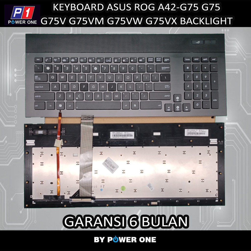 Keyboard Asus Rog A42-G75 G75 G75V G75VM G75VW G75VX Backlite