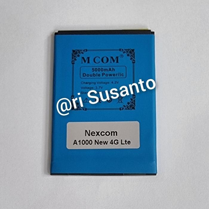 BATERAI MCOM FOR NEXCOM A1000 NEW 4G LTE DOUBLE POWER 5000MAH
