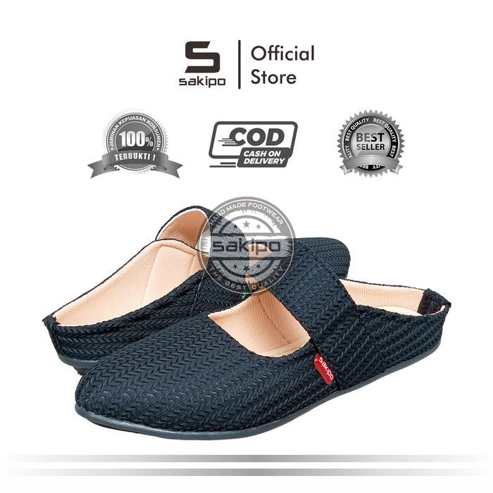 Flatshoes Rajut Wanita Dewasa Remaja Flatshoes Selop Hitam Kerja Jalan Jalan Sepatu Slop Flat Wanita