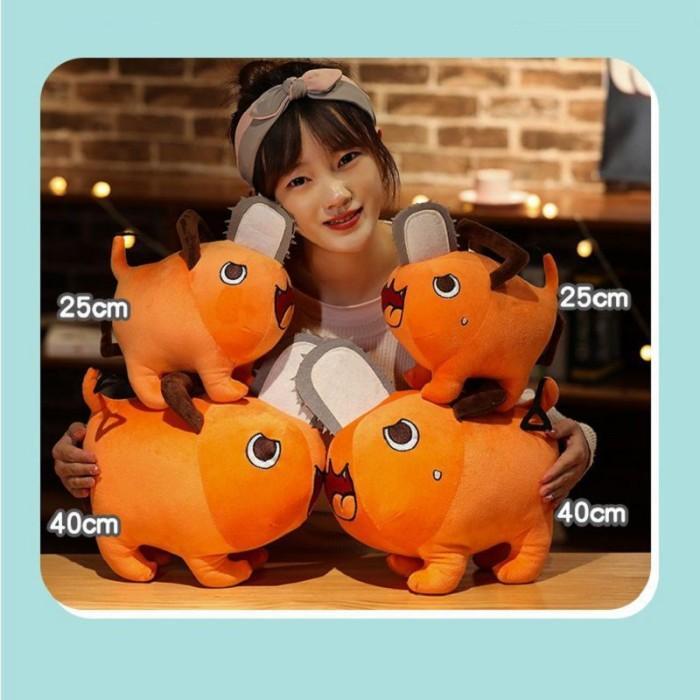 Boneka Chainsaw Pochita Anime Import Mainan Plush