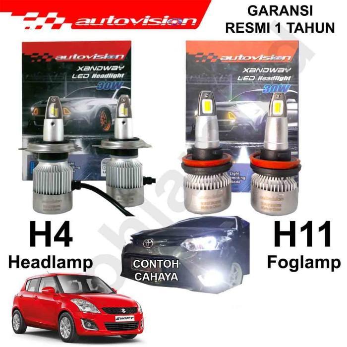 Paket 2Set LED FREED Headlamp+Foglamp H4 + H11 AUTOVISION XANDWAY
