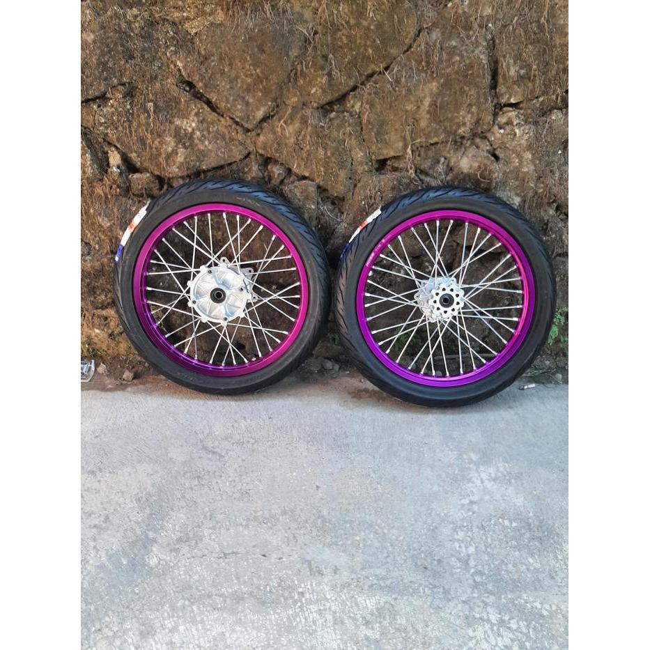 Wheelset CRF Ban Cacing Ring 17 Velg Ukur 140/160 Roda Surex CRF150L