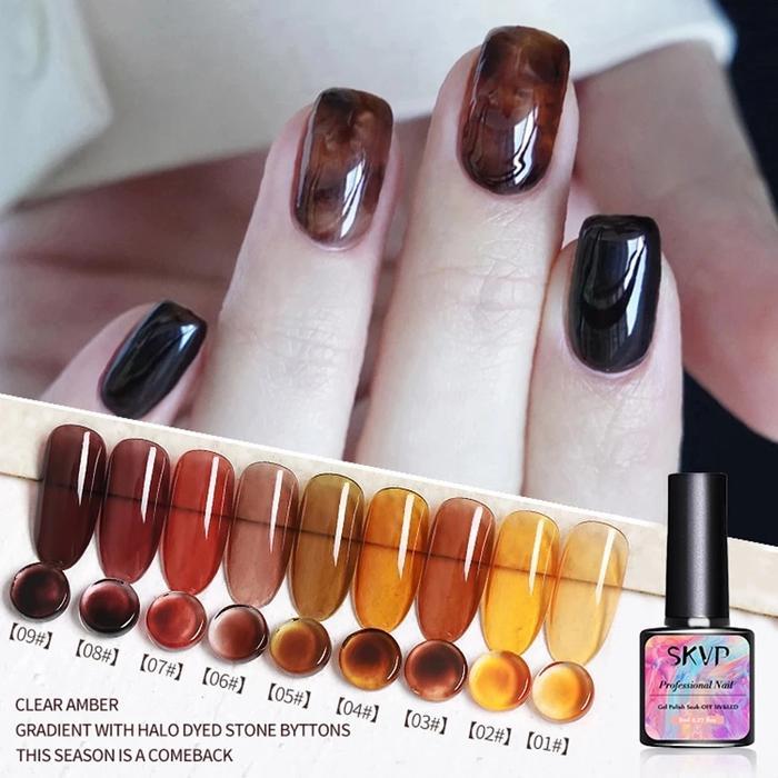 SKVP Gel Polish Transparan / Transparent / Bening / Kutek Kuku / Nail