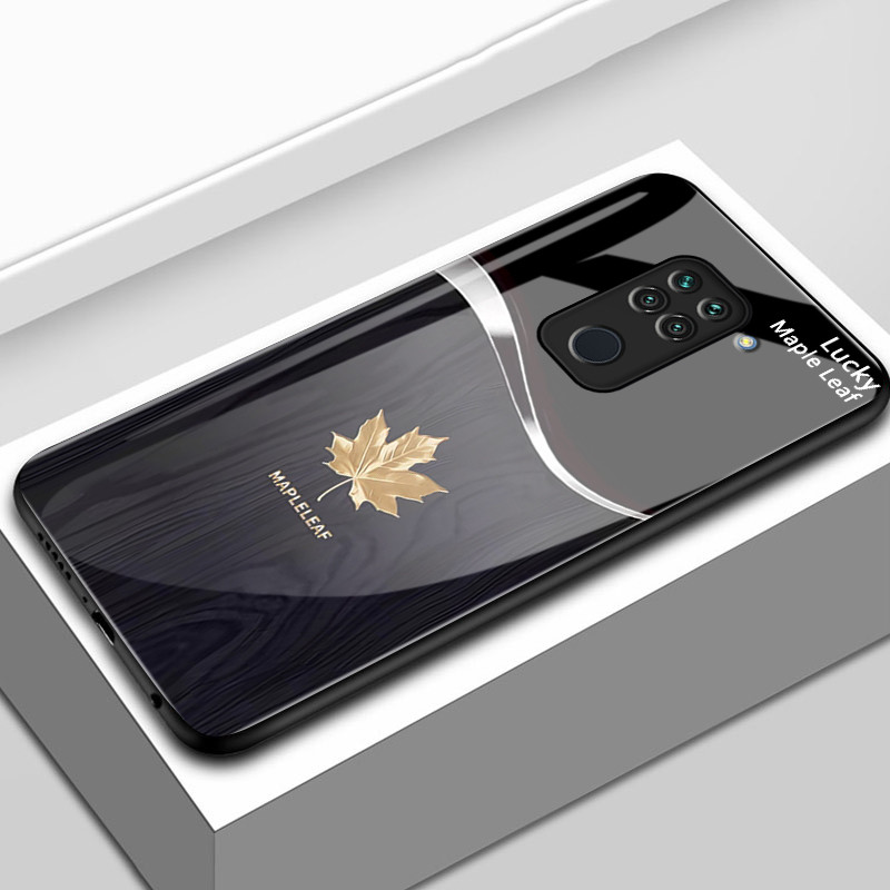 Casing Hp Untuk Xiaomi Redmi Note 9 Note 9s Note 9 Pro POCO M2 Pro Case Casing pola daun maple Kasin